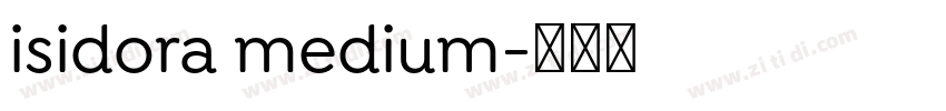 isidora medium字体转换